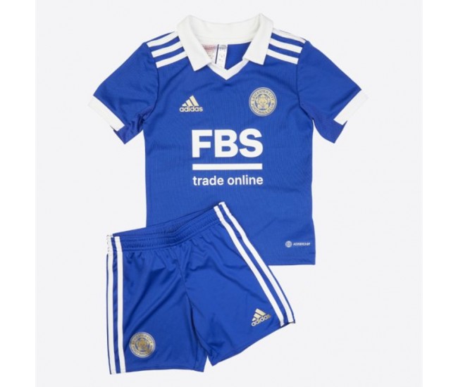 Leicester City Maroon Home Kids Kit 2022-23